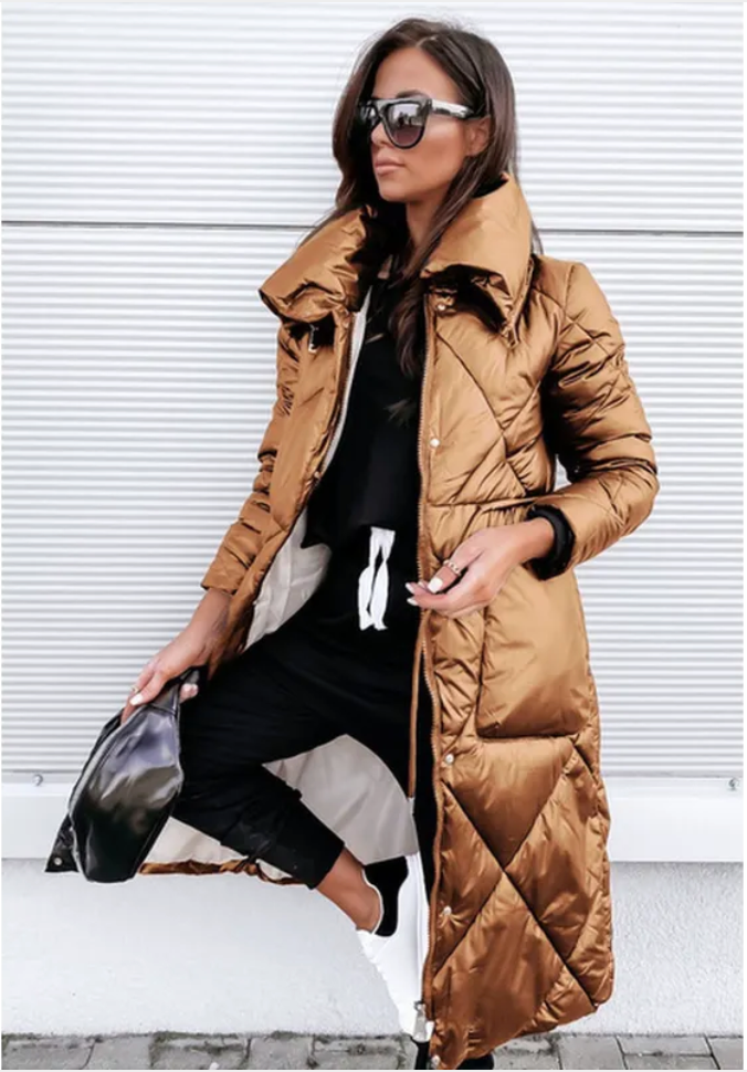 Plus Size Winter Long Fashion Coat